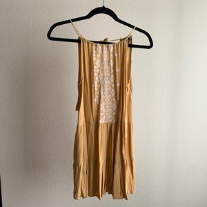 Mustard Embroidered Aeropostale Sundress